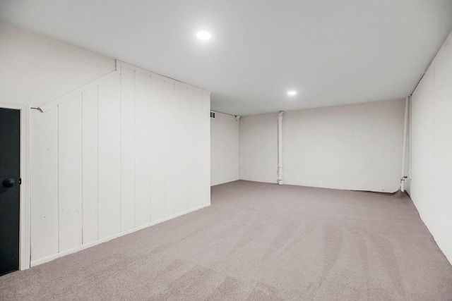 9599 Outlook Dr, Overland Park, KS 66207 - finished basement featuring carpet and recessed lighting