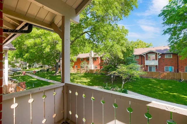 9599 Outlook Dr, Overland Park, KS 66207 - balcony featuring a residential view