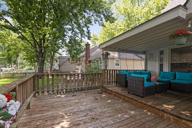 12509 W 100th Ter, Lenexa, KS 66215 - deck featuring an outdoor hangout area