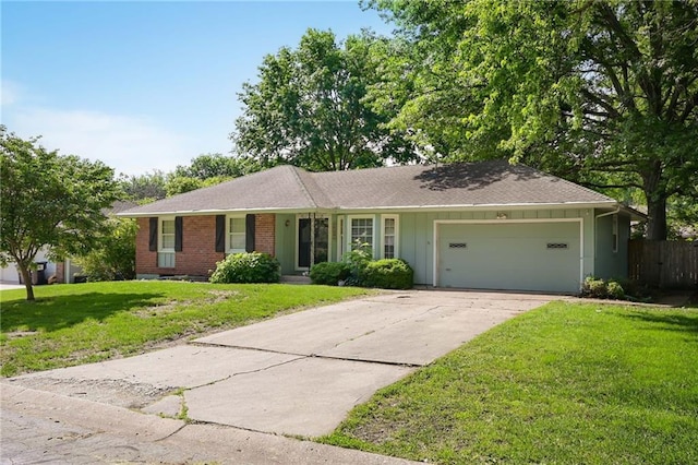 1007 SE 3rd St, Lees Summit, MO 64063 - ranch-style house featuring an attached garage, driveway, and brick siding