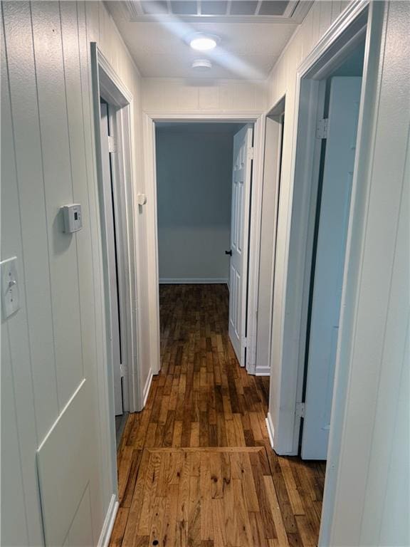 908 N 8th St, Lansing, KS 66043 - hall featuring dark wood-style flooring
