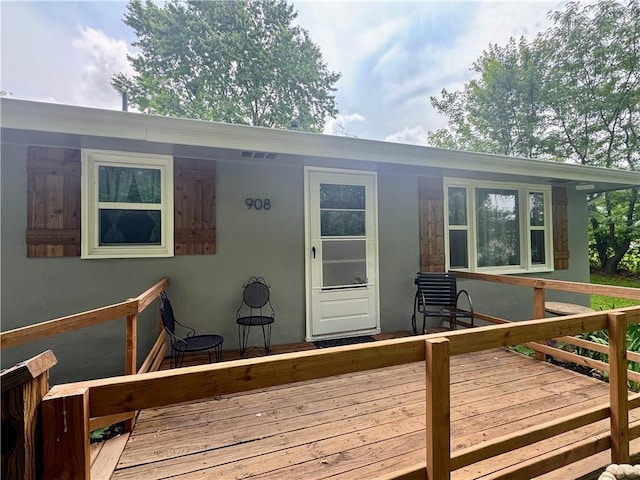 908 N 8th St, Lansing, KS 66043 - view of wooden terrace