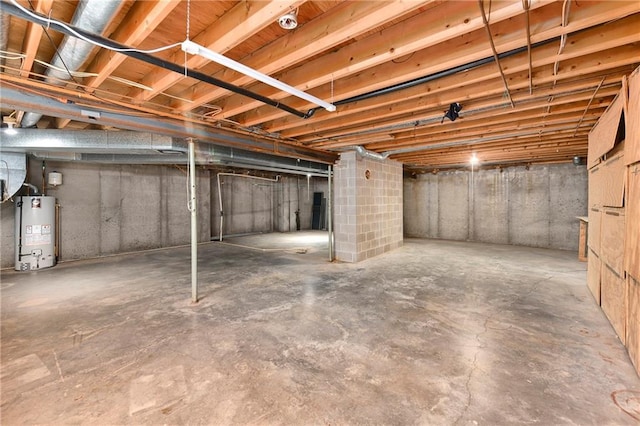 1908 Pine Ridge Dr, Leavenworth, KS 66048 - unfinished basement with water heater