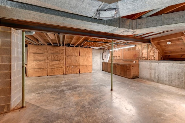 1908 Pine Ridge Dr, Leavenworth, KS 66048 - unfinished basement with electric panel