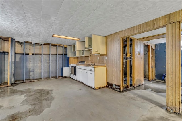 39135 Plum Creek Rd, Osawatomie, KS 66064 - unfinished basement with wooden walls