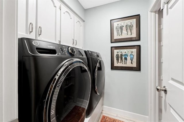 4325 W 112th St, Leawood, KS 66211 - laundry room featuring independent washer and dryer and cabinet space