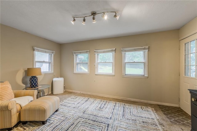808 NE 62nd St, Gladstone, MO 64118 - sitting room with healthy amount of natural light, carpet flooring, and baseboards