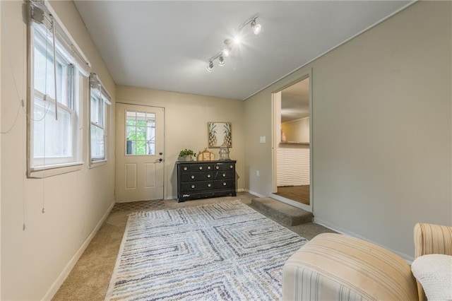 808 NE 62nd St, Gladstone, MO 64118 - living area with carpet floors and baseboards