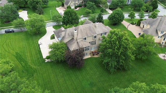 14606 Granada Rd, Leawood, KS 66224 - drone / aerial view