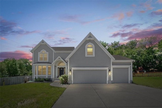 12890 S Greenwood St, Olathe, KS 66062 - traditional-style house with concrete driveway and a garage