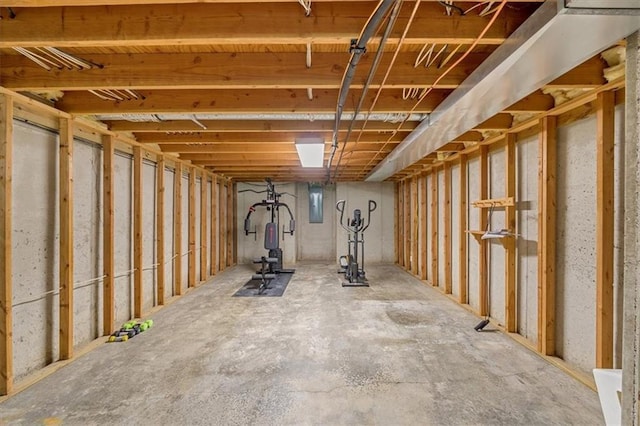 12890 S Greenwood St, Olathe, KS 66062 - unfinished basement with electric panel