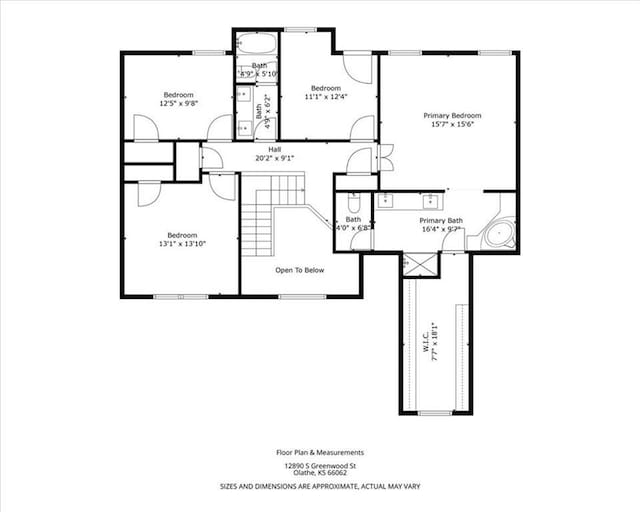 12890 S Greenwood St, Olathe, KS 66062 - property floor plan