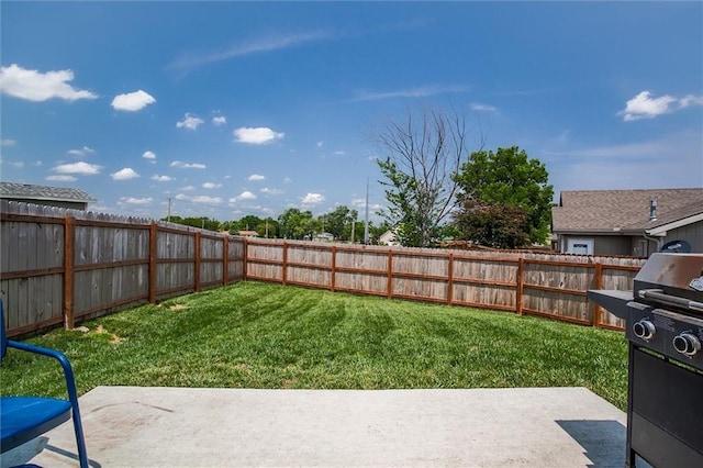 1609 Bluestem Dr, Ottawa, KS 66067 - view of yard with a patio