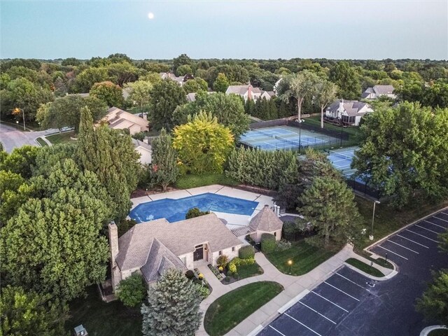 12204 Catalina St, Leawood, KS 66209 - aerial view of a forest