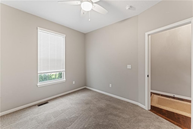 20740 W 224th St, Spring Hill, KS 66083 - unfurnished room with ceiling fan, carpet, and a smoke detector
