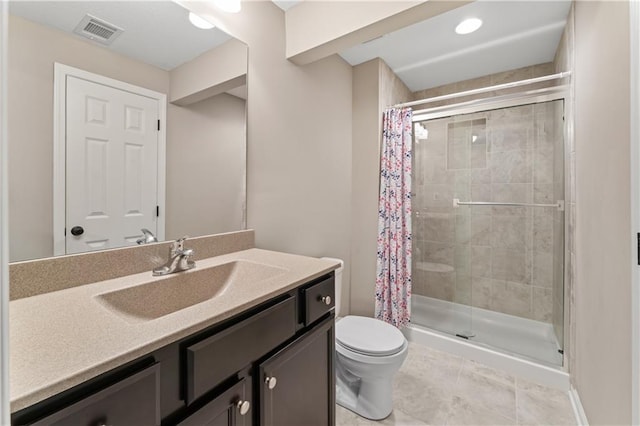 20740 W 224th St, Spring Hill, KS 66083 - full bath featuring a stall shower, vanity, and tile patterned flooring