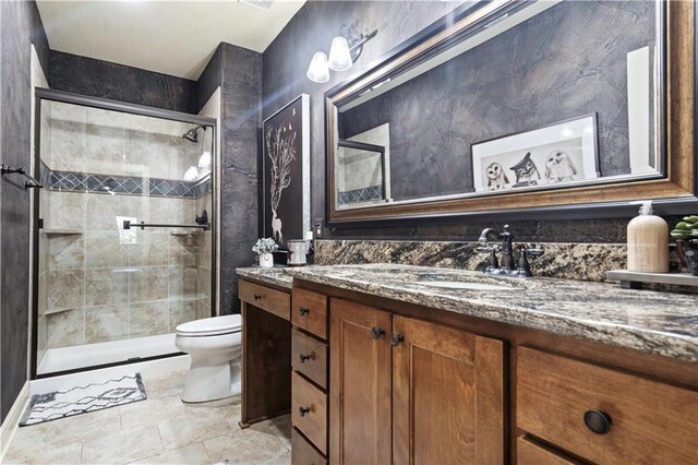 11106 W 146th Ter, Overland Park, KS 66221 - full bathroom with toilet, vanity, and a shower stall