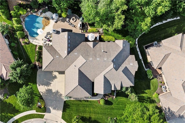 11106 W 146th Ter, Overland Park, KS 66221 - drone / aerial view of a pool