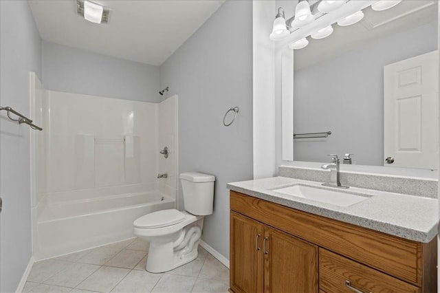 307 E 3rd Dr S, Independence, MO 64050 - full bathroom featuring toilet, vanity, baseboards, and tile patterned flooring