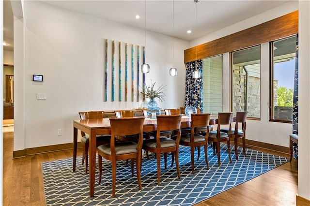 25075 W 105th Ter, Olathe, KS 66061 - dining room with wood finished floors and recessed lighting