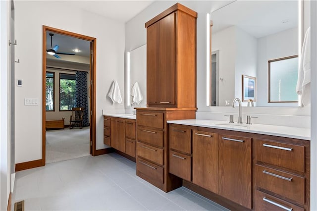 25075 W 105th Ter, Olathe, KS 66061 - full bath featuring vanity and a ceiling fan