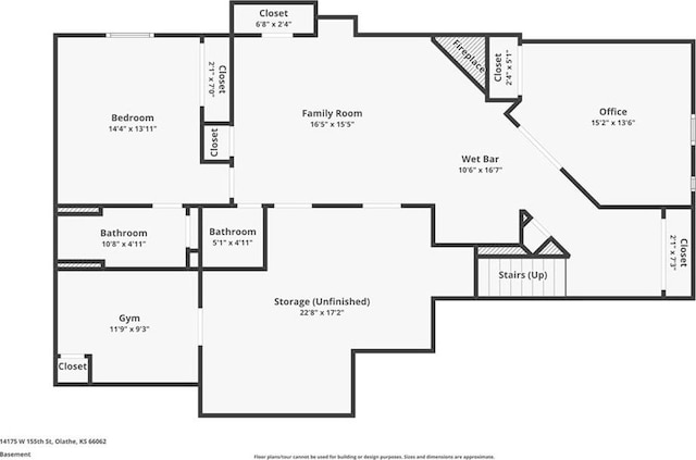 14175 W 155th St, Olathe, KS 66062 - floor plan / room layout