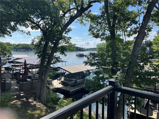 53 Z St, Lees Summit, MO 64086 - water view with a floating dock