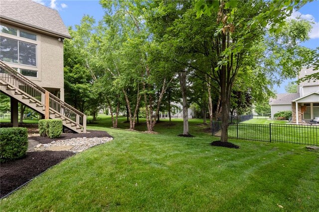 9300 W 156th Pl, Overland Park, KS 66221 - view of yard with stairway