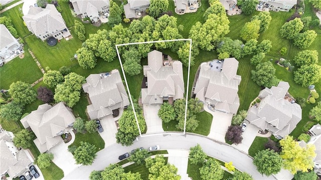 9300 W 156th Pl, Overland Park, KS 66221 - aerial view of residential area featuring property boundaries highlighted
