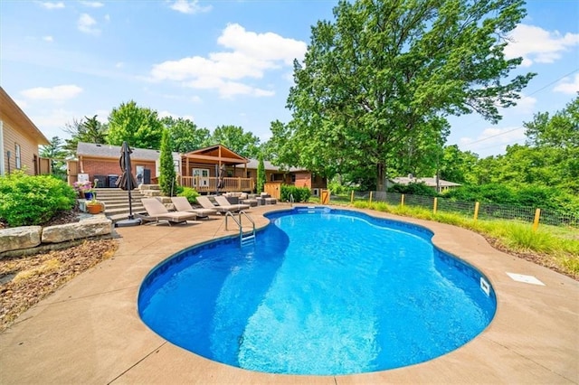 2306 Red Bridge Ter, Kansas City, MO 64131 - view of swimming pool featuring a patio area