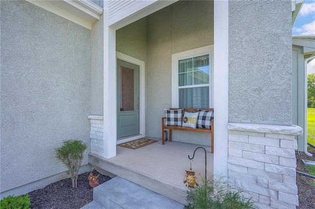 24129 W 95th St, Lenexa, KS 66227 - entrance to property featuring stucco siding