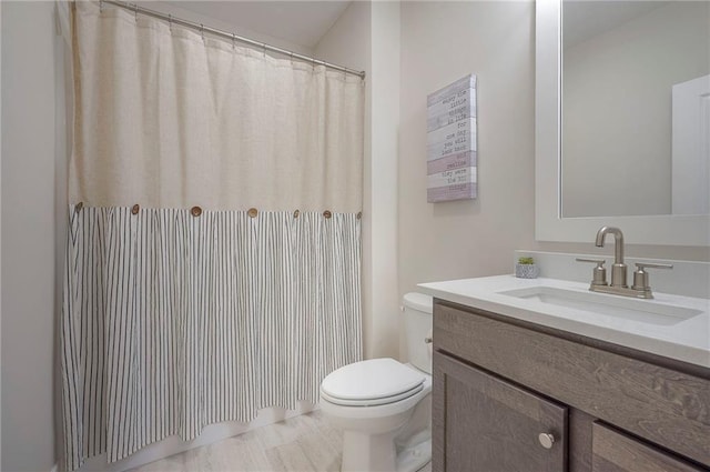 24129 W 95th St, Lenexa, KS 66227 - full bath featuring toilet, vanity, and a shower with shower curtain