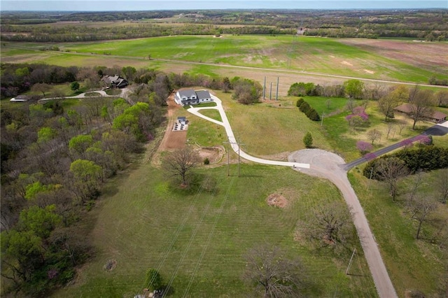 24905 W 57th St, Shawnee, KS 66226 - aerial overview of property's location with rural landscape