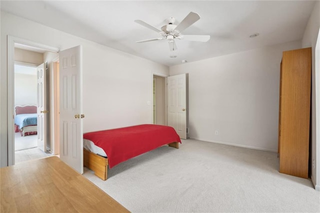 14913 W 72nd St, Shawnee, KS 66216 - bedroom with carpet flooring and ceiling fan
