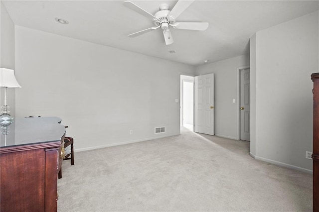 14913 W 72nd St, Shawnee, KS 66216 - office area with light colored carpet and ceiling fan