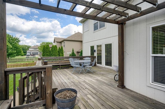 2208 SW Hawk View Rd, Lees Summit, MO 64082 - deck with outdoor dining area and a pergola