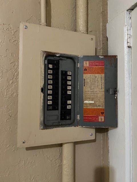 515 N 11th St, Saint Joseph, MO 64501 - utility room featuring electric panel