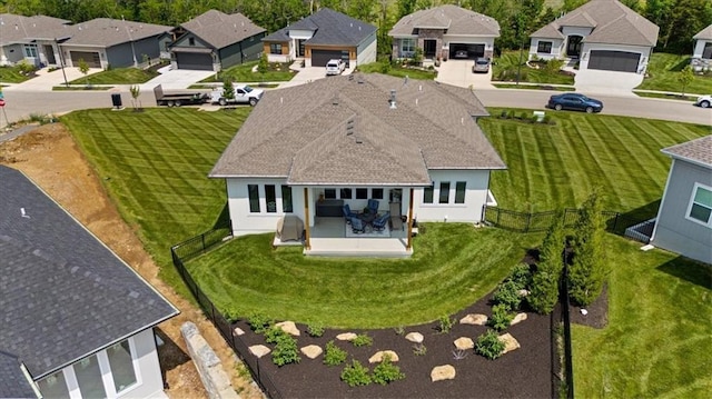 9412 Aurora St, Lenexa, KS 66220 - aerial perspective of suburban area