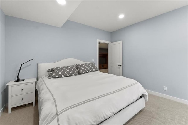 9412 Aurora St, Lenexa, KS 66220 - carpeted bedroom featuring baseboards and recessed lighting