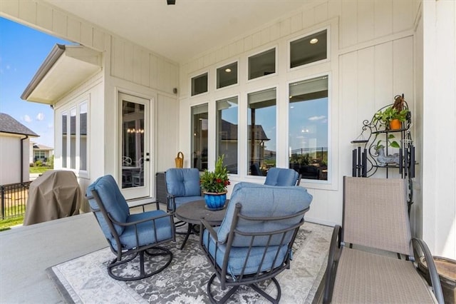 9412 Aurora St, Lenexa, KS 66220 - view of patio / terrace featuring area for grilling