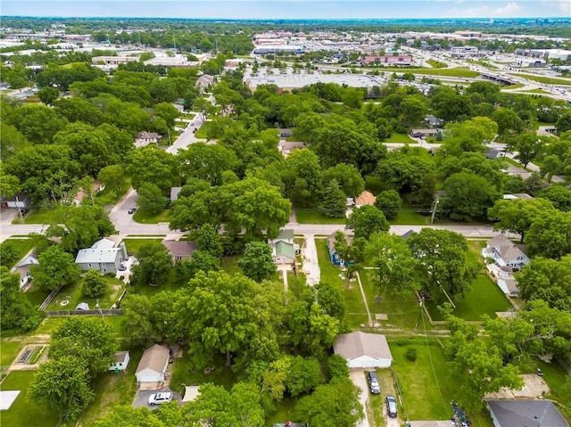 9318 Noland Rd, Lenexa, KS 66215 - aerial view of residential area featuring a tree filled landscape