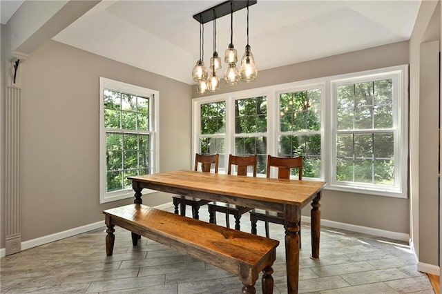 8 Apache Dr, Lake Winnebago, MO 64034 - dining space featuring plenty of natural light, baseboards, and a chandelier