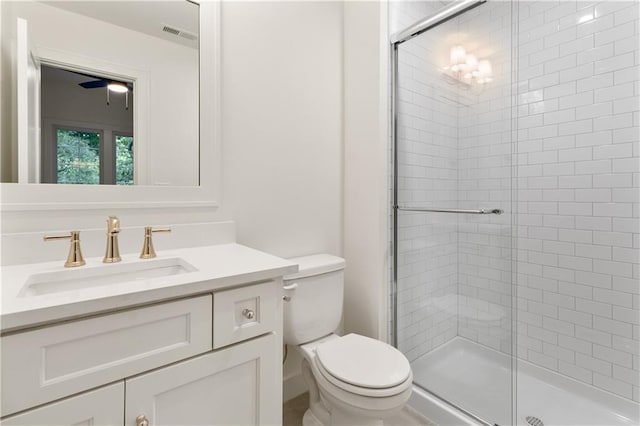 18568 W 180th Ct, Olathe, KS 66062 - full bathroom featuring a stall shower, vanity, and toilet