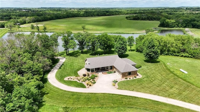1672 N 1st Rd, Baldwin City, KS 66006 - aerial overview of property's location featuring a large body of water