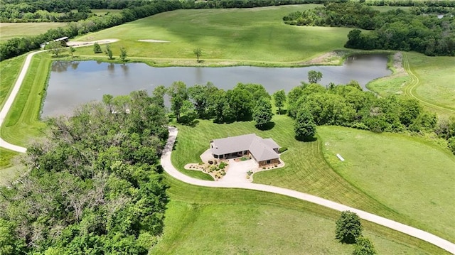 1672 N 1st Rd, Baldwin City, KS 66006 - bird's eye view of a nearby body of water