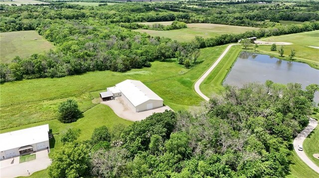 1672 N 1st Rd, Baldwin City, KS 66006 - aerial view of a large body of water