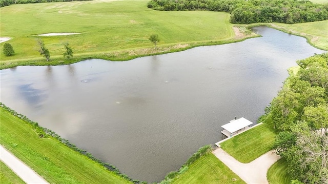 1672 N 1st Rd, Baldwin City, KS 66006 - drone / aerial view of a nearby body of water