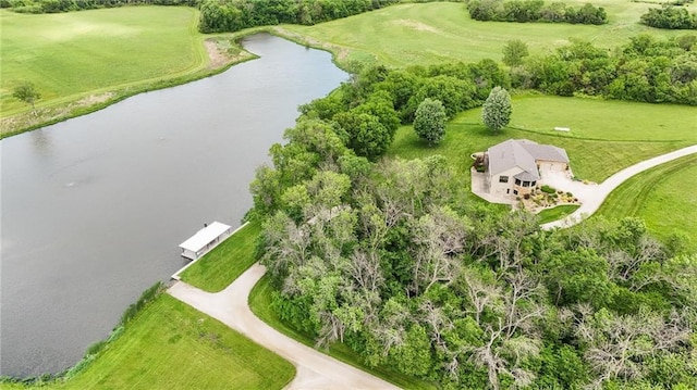 1672 N 1st Rd, Baldwin City, KS 66006 - drone / aerial view of a large body of water