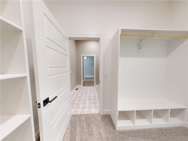 19079 Millstone Ter, Saint Joseph, MO 64505 - mudroom with carpet flooring and baseboards