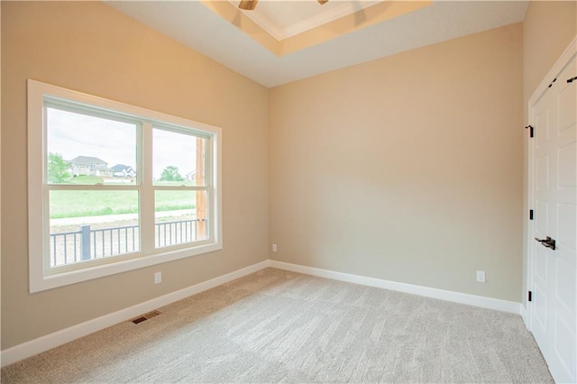 19079 Millstone Ter, Saint Joseph, MO 64505 - empty room featuring light colored carpet, ceiling fan, and baseboards